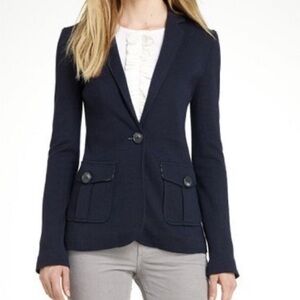 Tory Burch Tailored Blazer – Navy | Classic Luxury Staple